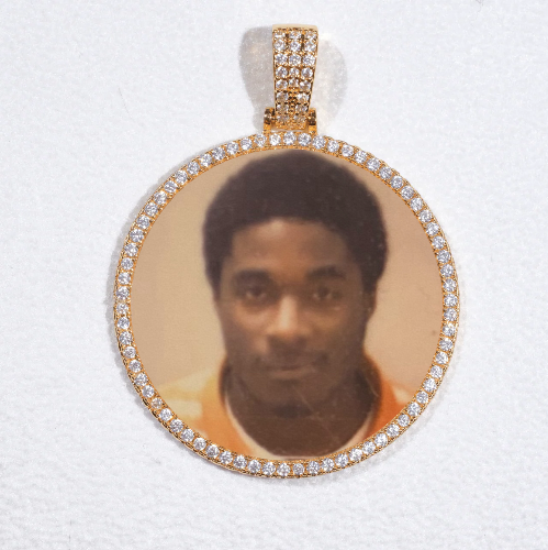 MEDIUM 3D CIRCLE CUSTOM PICTURE PENDANT