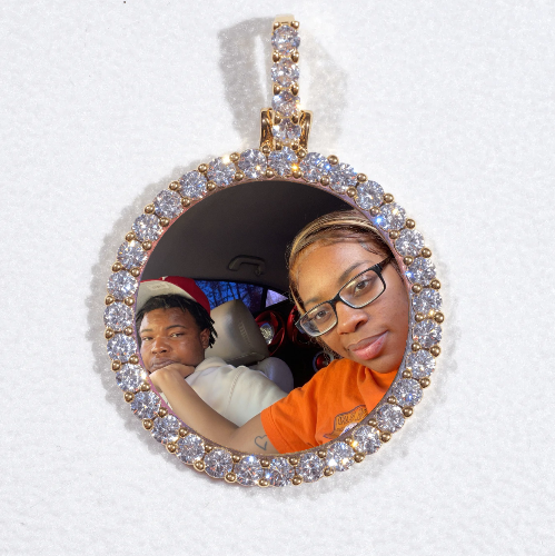 3D CIRCLE CUSTOM PICTURE PENDANT SMALL SIZE