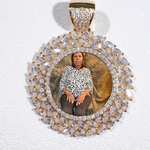 Large 3D Wheat Ear Custom Picture Pendant