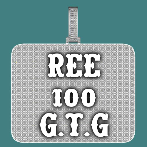 CUSTOM LETTER NECKLACE 3D BIG SQUARE