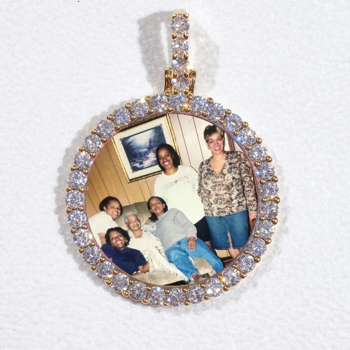 3D CIRCLE CUSTOM PICTURE PENDANT SMALL SIZE