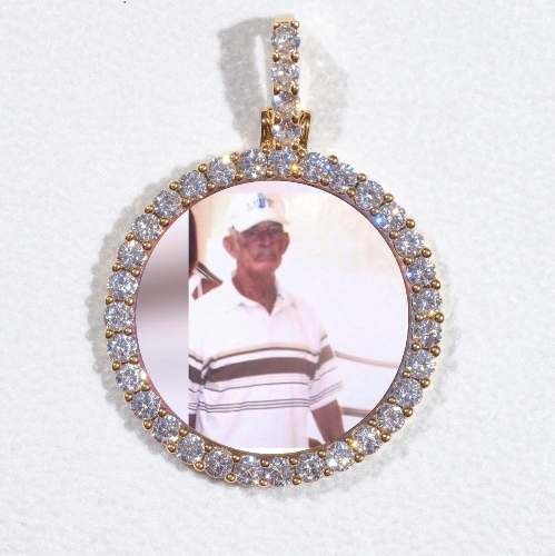 3D CIRCLE CUSTOM PICTURE PENDANT SMALL SIZE