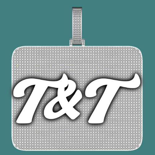CUSTOM LETTER NECKLACE 3D BIG SQUARE