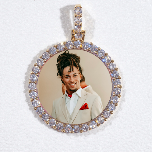 3D CIRCLE CUSTOM PICTURE PENDANT SMALL SIZE
