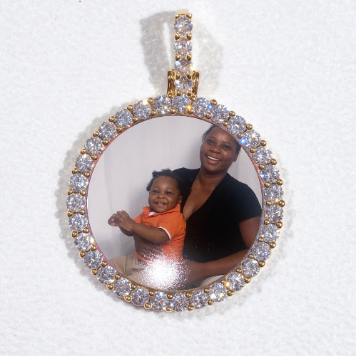 3D CIRCLE CUSTOM PICTURE PENDANT SMALL SIZE