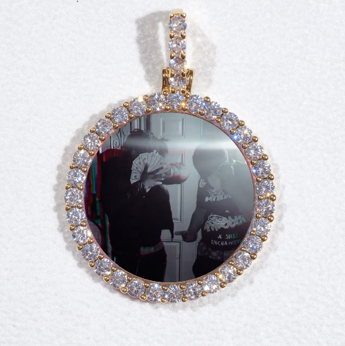 3D CIRCLE CUSTOM PICTURE PENDANT SMALL SIZE