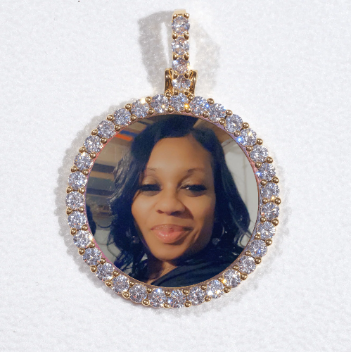 3D CIRCLE CUSTOM PICTURE PENDANT SMALL SIZE