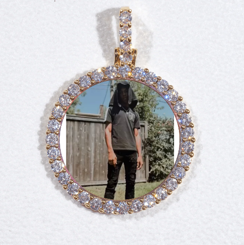 3D CIRCLE CUSTOM PICTURE PENDANT SMALL SIZE
