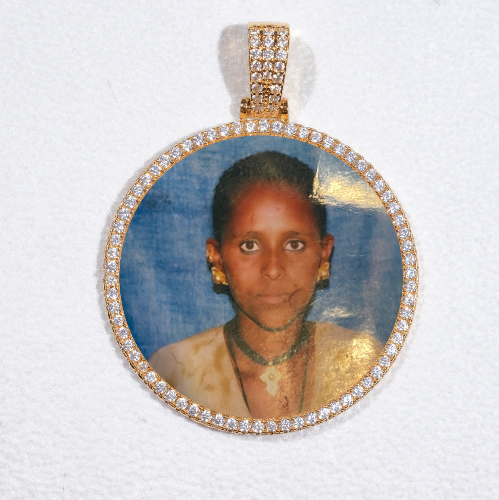 MEDIUM 3D CIRCLE CUSTOM PICTURE PENDANT