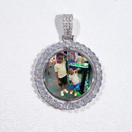 3D Spinning 2-Faced Custom Picture Pendant