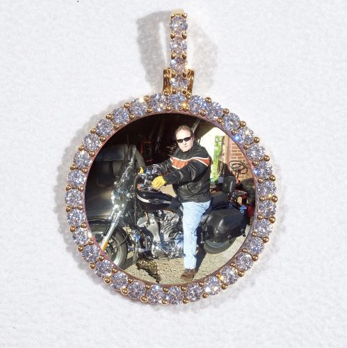 3D CIRCLE CUSTOM PICTURE PENDANT SMALL SIZE
