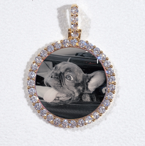 3D CIRCLE CUSTOM PICTURE PENDANT SMALL SIZE