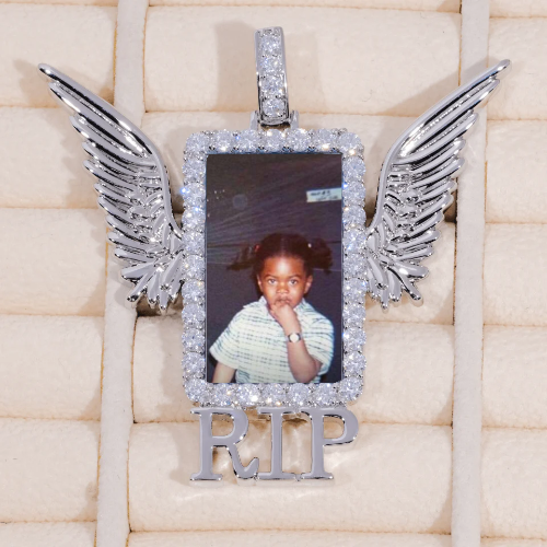 RIP WING 3D CUSTOM PICTURE PENDANT