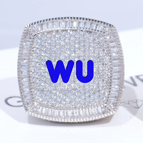 CUSTOM LETTER 3D ICED RING