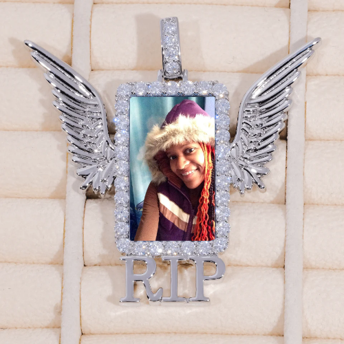 RIP WING 3D CUSTOM PICTURE PENDANT