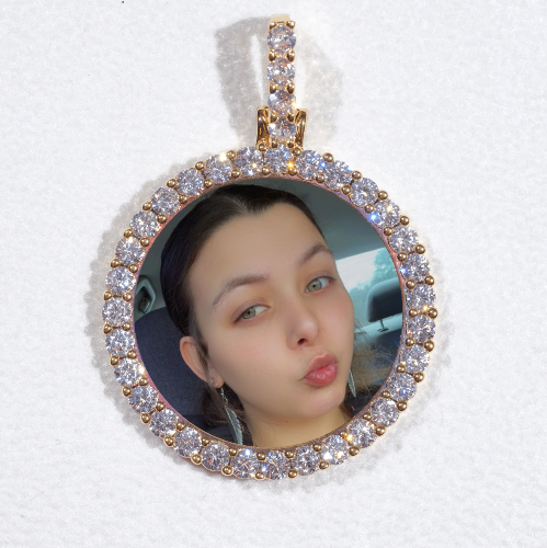 3D CIRCLE CUSTOM PICTURE PENDANT SMALL SIZE