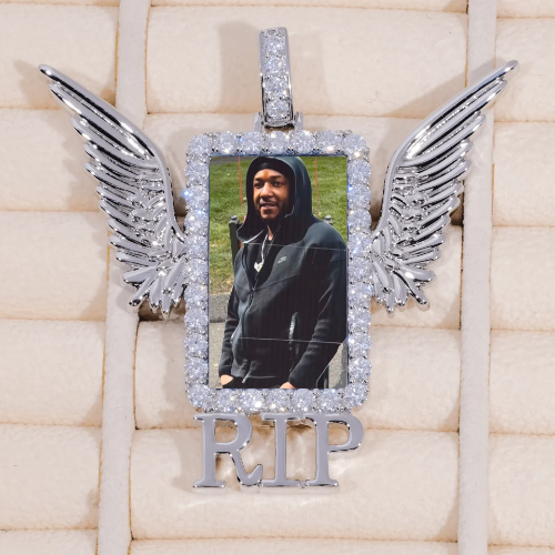 RIP WING 3D CUSTOM PICTURE PENDANT