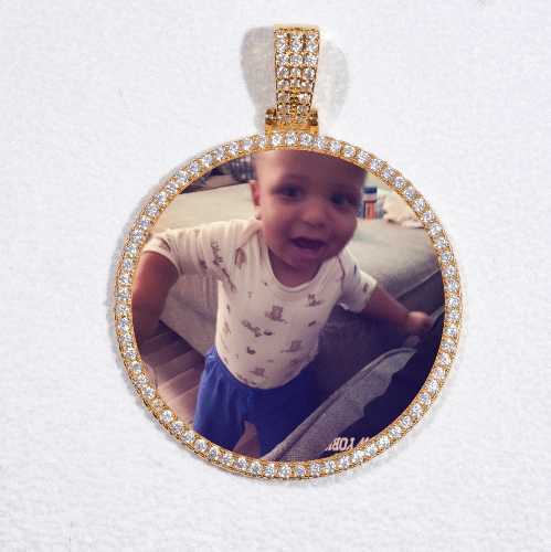 MEDIUM 3D CIRCLE CUSTOM PICTURE PENDANT