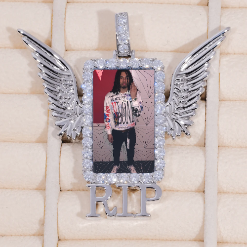 RIP WING 3D CUSTOM PICTURE PENDANT