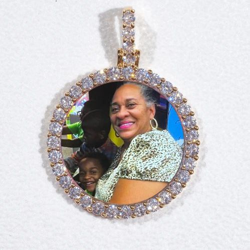3D CIRCLE CUSTOM PICTURE PENDANT SMALL SIZE