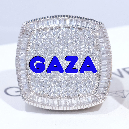 CUSTOM LETTER 3D ICED RING