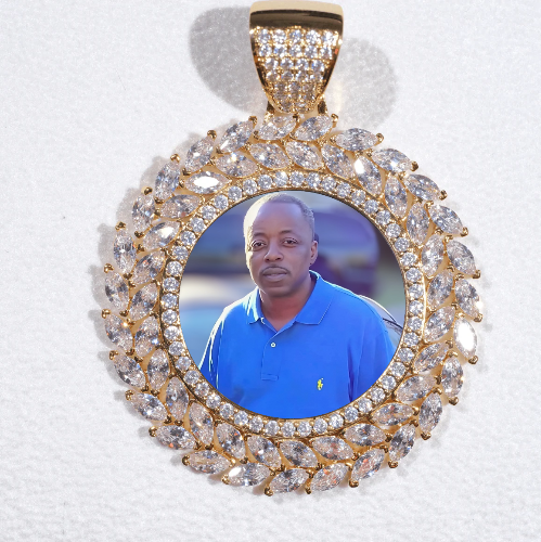 Large 3D Wheat Ear Custom Picture Pendant