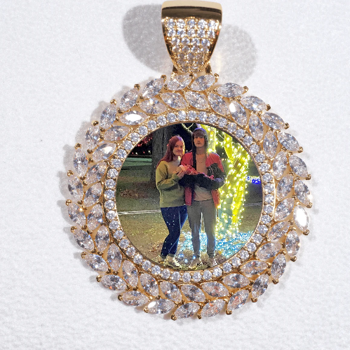 Large 3D Wheat Ear Custom Picture Pendant
