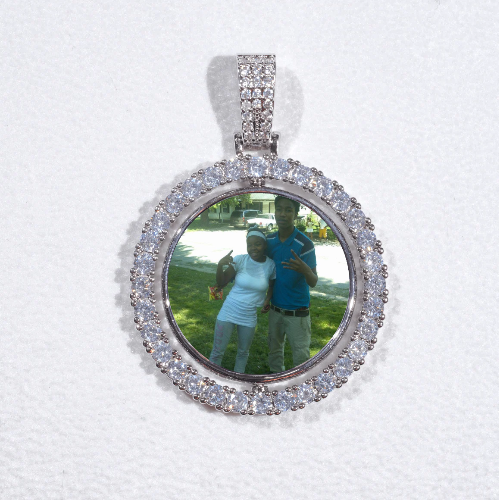 3D Spinning 2-Faced Custom Picture Pendant
