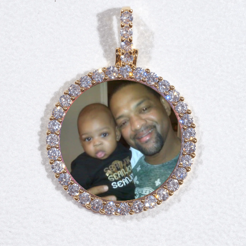 3D CIRCLE CUSTOM PICTURE PENDANT SMALL SIZE