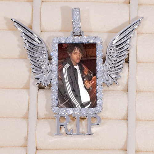 RIP WING 3D CUSTOM PICTURE PENDANT