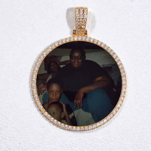 MEDIUM 3D CIRCLE CUSTOM PICTURE PENDANT