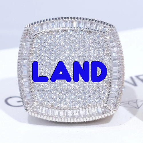 CUSTOM LETTER 3D ICED RING
