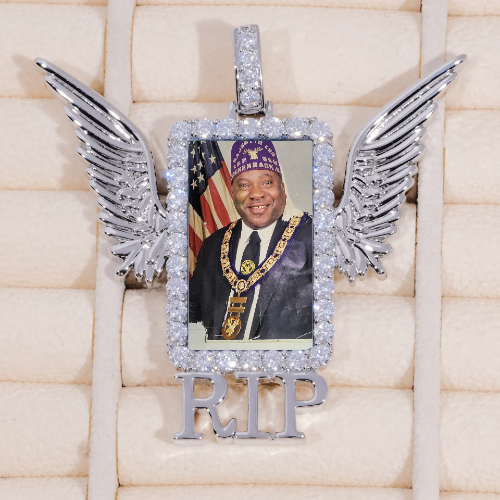 RIP WING 3D CUSTOM PICTURE PENDANT