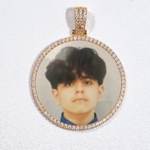 MEDIUM 3D CIRCLE CUSTOM PICTURE PENDANT