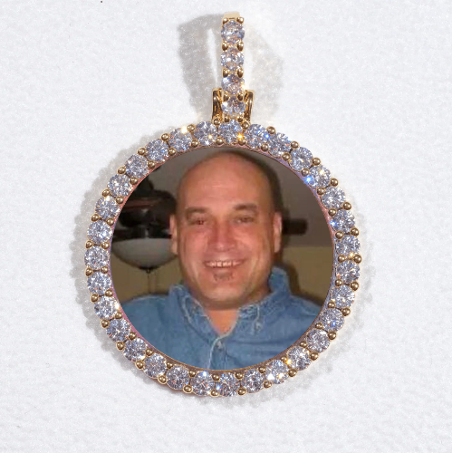 3D CIRCLE CUSTOM PICTURE PENDANT SMALL SIZE