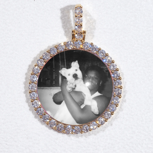 3D CIRCLE CUSTOM PICTURE PENDANT SMALL SIZE