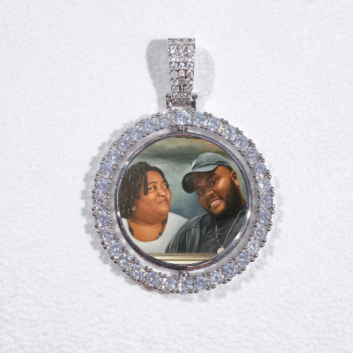 3D Spinning 2-Faced Custom Picture Pendant