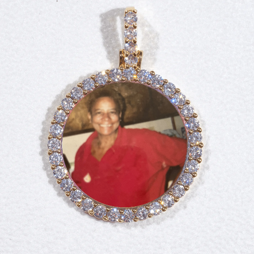 3D CIRCLE CUSTOM PICTURE PENDANT SMALL SIZE