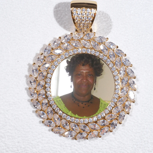 Large 3D Wheat Ear Custom Picture Pendant