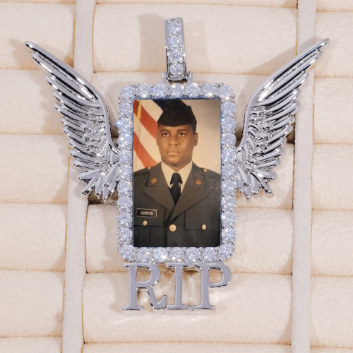 RIP WING 3D CUSTOM PICTURE PENDANT