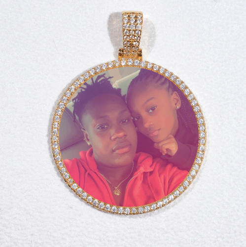 MEDIUM 3D CIRCLE CUSTOM PICTURE PENDANT