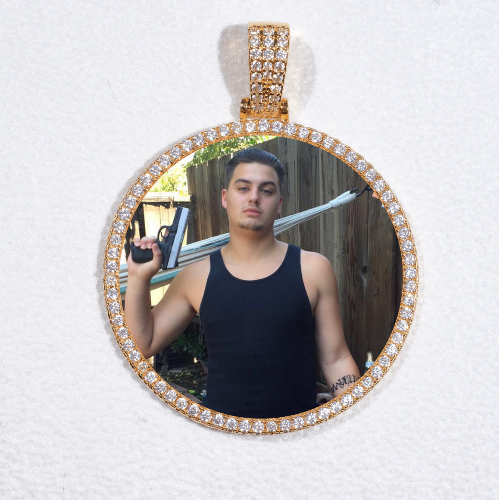 MEDIUM 3D CIRCLE CUSTOM PICTURE PENDANT