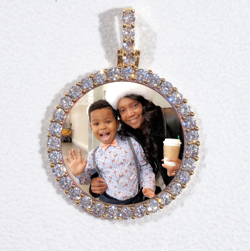 3D CIRCLE CUSTOM PICTURE PENDANT SMALL SIZE