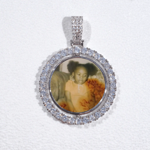 3D Spinning 2-Faced Custom Picture Pendant