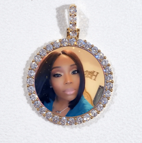 3D CIRCLE CUSTOM PICTURE PENDANT SMALL SIZE