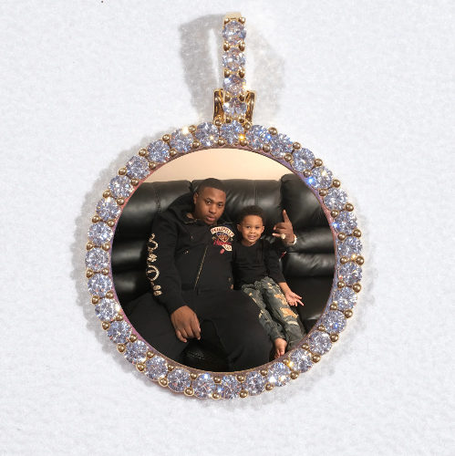 3D CIRCLE CUSTOM PICTURE PENDANT SMALL SIZE