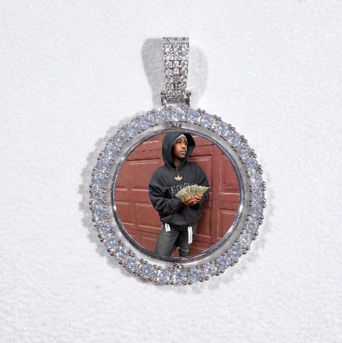3D Spinning 2-Faced Custom Picture Pendant