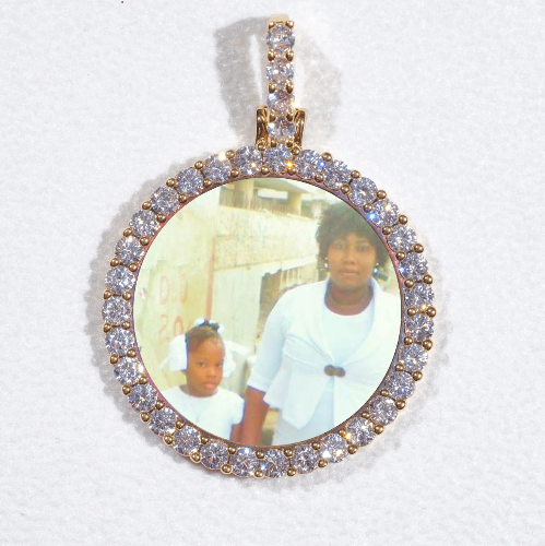 3D CIRCLE CUSTOM PICTURE PENDANT SMALL SIZE
