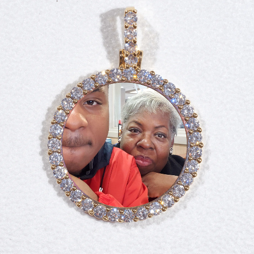 3D CIRCLE CUSTOM PICTURE PENDANT SMALL SIZE