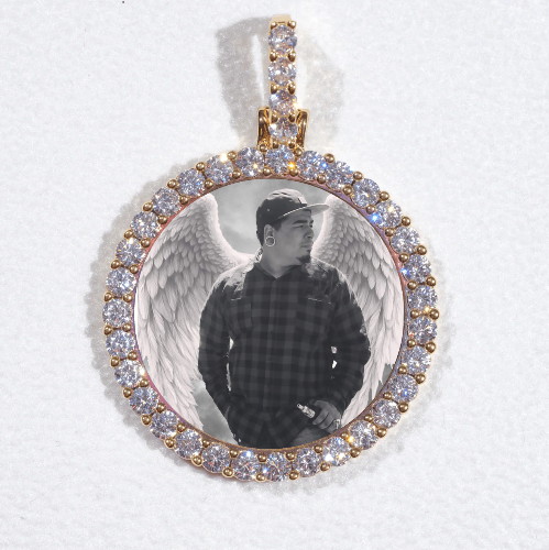 3D CIRCLE CUSTOM PICTURE PENDANT SMALL SIZE